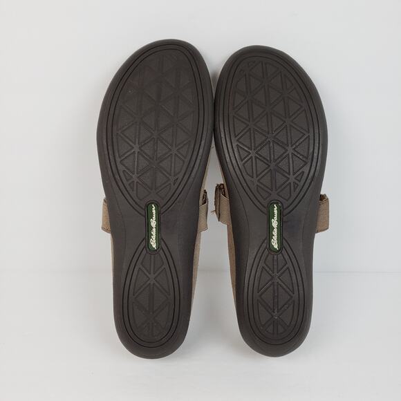 Eddie Bauer Womens Size 8.5 Delight Pine Taupe Suede Mary Jane Flats Shoes - Picture 8 of 12